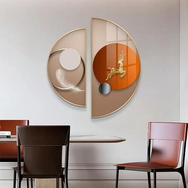 适合挂餐厅的小画，“餐厅摆三果