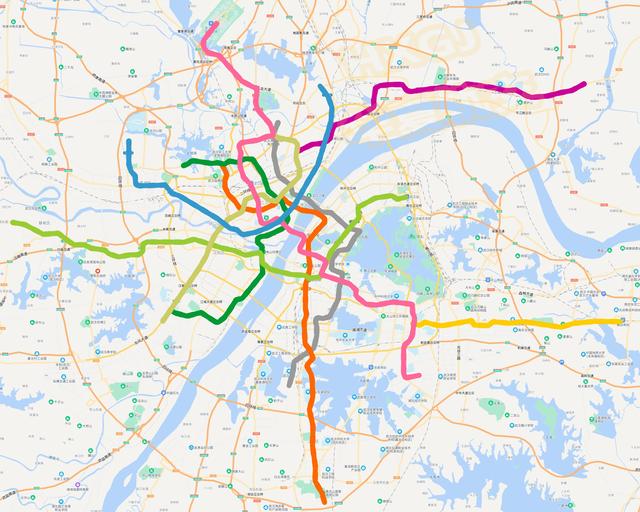 武汉地铁线路图，武汉地铁交通图第一页