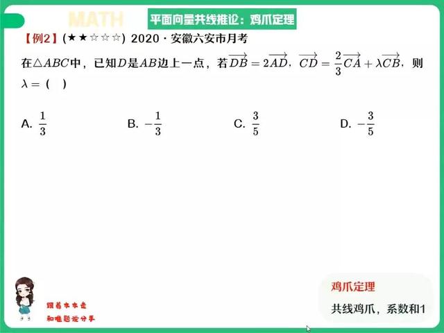 平面向量中的共线定理，平面向量共线推论
