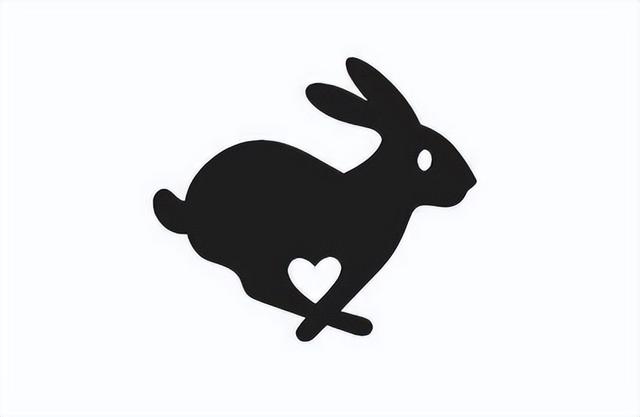 关于兔子元素logo图形设计，一组灵动的兔子元素标志设计