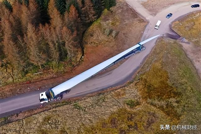 风力发电叶片运输方法，动辄几十上百米的