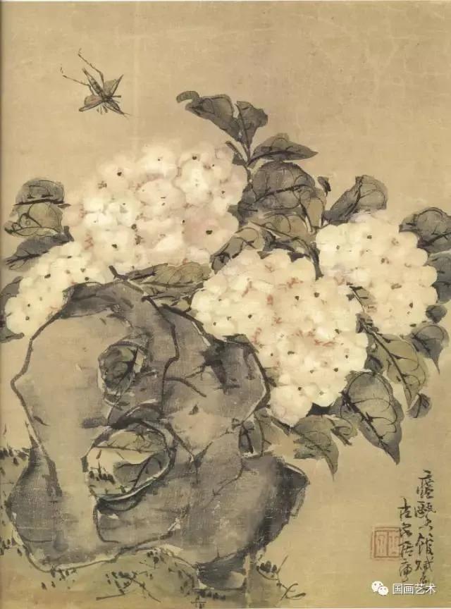 居廉淡雅国画作品欣赏，居廉精品画作欣赏