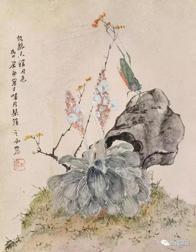 居廉淡雅国画作品欣赏，居廉精品画作欣赏