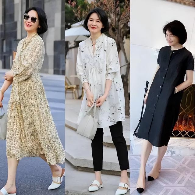 四十多岁女人穿衣打扮，适合40岁后女性优雅气质的穿搭（穿裙子尽量不配短丝袜）