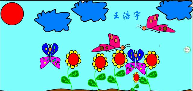 好看的蝴蝶绘画作品，漂亮的蝴蝶学生画图作品