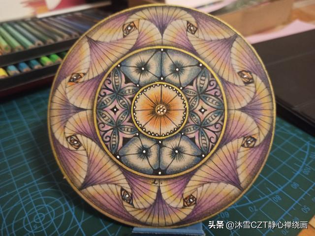 简单的禅绕画作品，禅绕画爱好者10月主题打卡