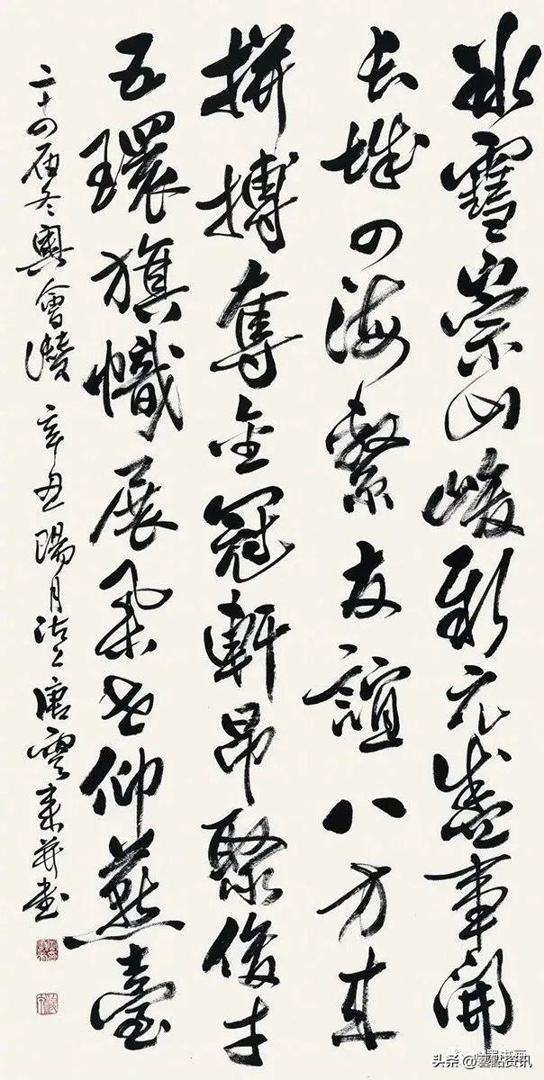 墨竹图名画赏析，于希宁精品花鸟画鉴赏——《墨竹图》