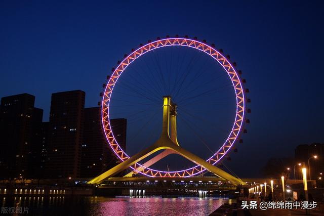 天津世界之窗摩天轮，天津之眼摩天轮世界第一