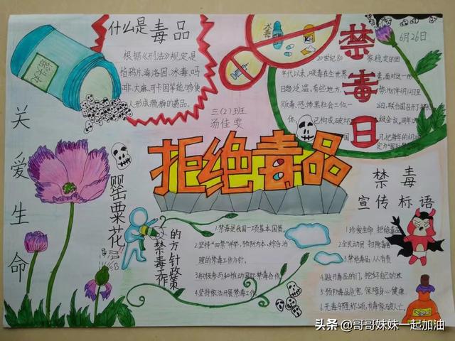 少女心的手抄报，a4纸画少女可爱手抄报