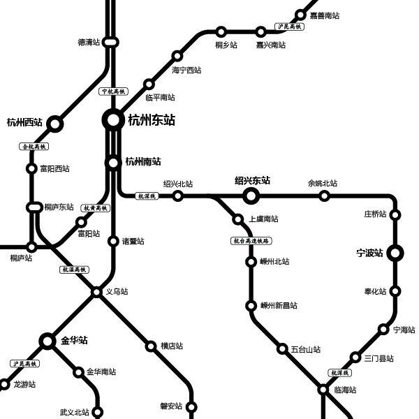 高铁地图高清版，高铁运行线路高清（此前地图已显示“京台高铁”线路图）