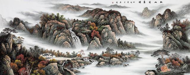 客厅挂什么画最好山水画，大气十足山水画