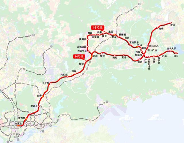 深圳14号线地铁，深圳地铁14号线最新站点规划（深圳最新地铁高清线路图来了→）