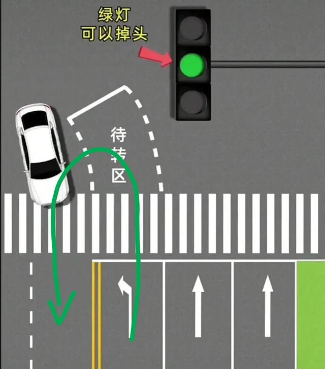 掉头红灯绿灯都可以掉头么，学会这7种掉头绿灯4种