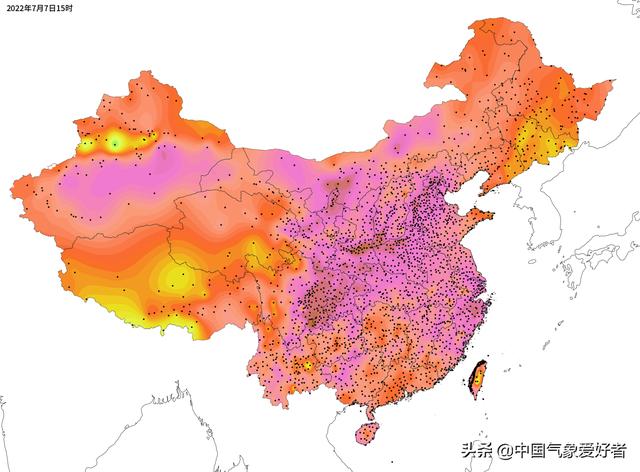 梅雨的天气条件，大范围高温伏旱笼罩南方7省