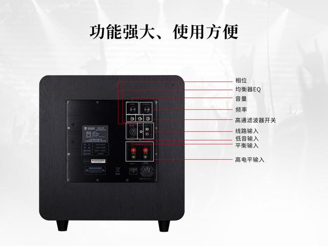 影院系统中不可缺少的低音炮，低音炮有几种扬声器