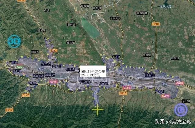 陕西省各城市建成区排行榜，2022陕西各市最新建成区面积