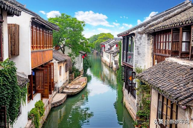 周庄古镇5a级景点，水乡周庄古镇江苏昆山5A景区