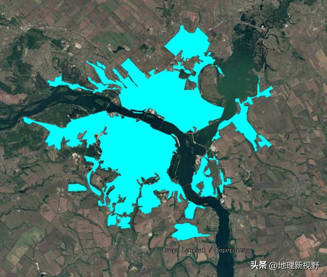 欧洲各国国土面积排序，第聂伯罗建成区面积实测