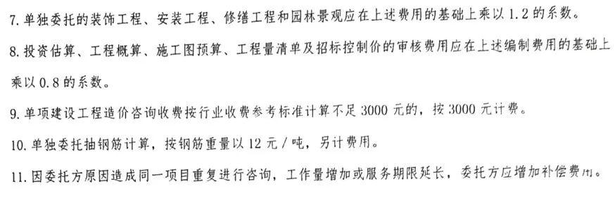 全过程咨询收费标准，建设工程造价咨询收费标准