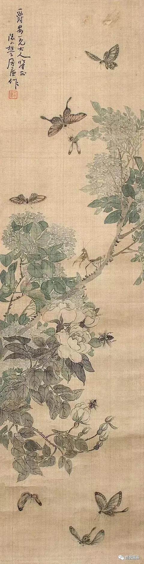 居廉淡雅国画作品欣赏，居廉精品画作欣赏