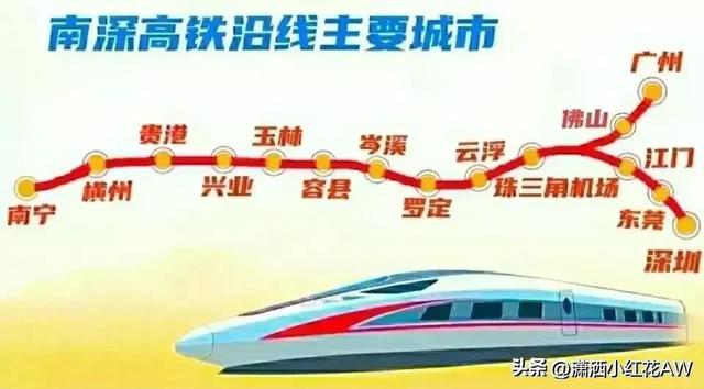 玉林市高铁规划图，玉林市各县份高铁规划建设