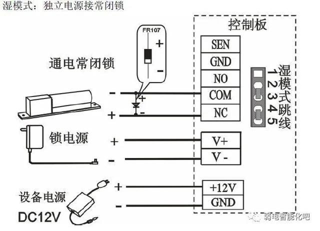 门禁控制器接线图，各种门禁系统接线图（门禁系统完整接线图）