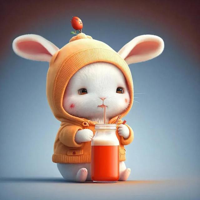 兔子头像图片萌萌哒，可爱呆萌的小兔兔头像（兔兔头像壁纸，太治愈啦）