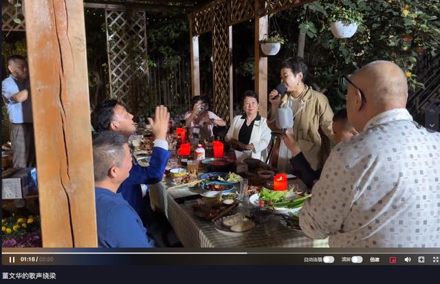 个人简介董文华，60岁董文华和众星吃火锅