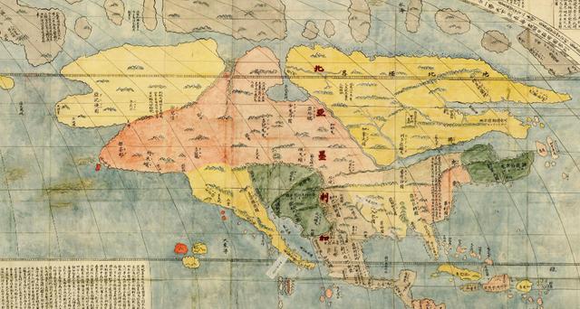 坤舆万国全图在哪被发现，通过古地图解读历史