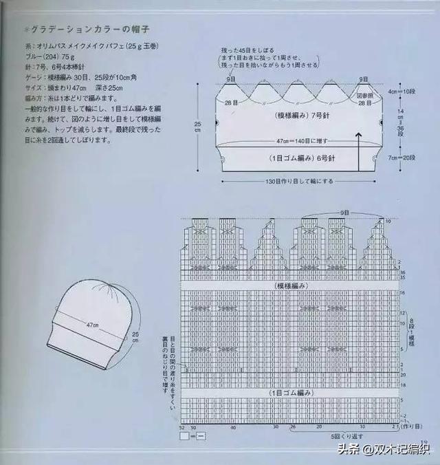 棒针编织围巾简单的方法，冬季用粗粗的棒针编织围巾和帽子