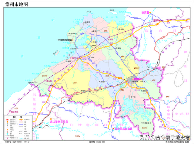 海南地图高清版大图，海南省十八个市县的地图（《中国各省份高清版大图》组图）
