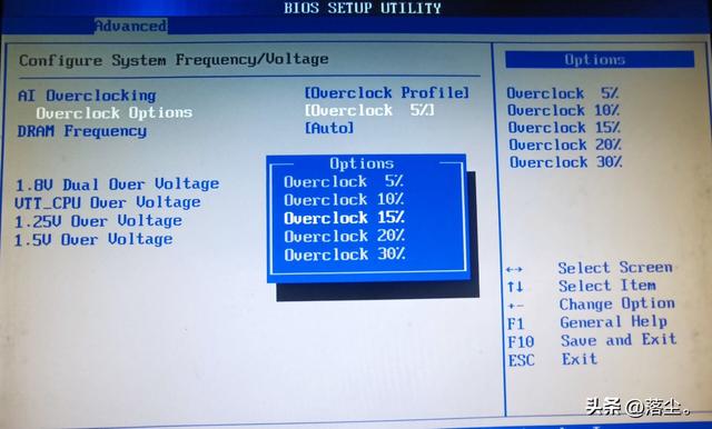 华硕主板超频选项有哪些，BIOS下如何开启内存XMP或DOCP超频模式