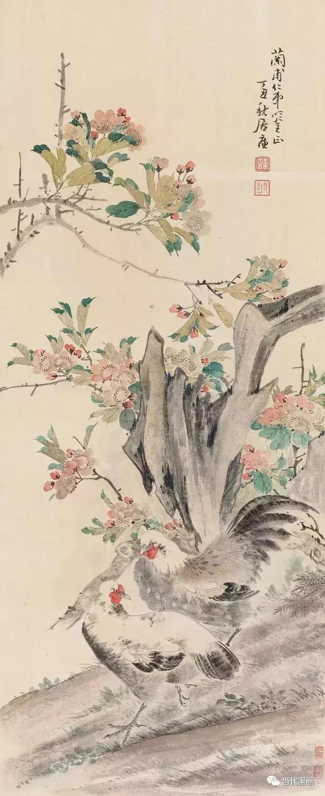 居廉淡雅国画作品欣赏，居廉精品画作欣赏