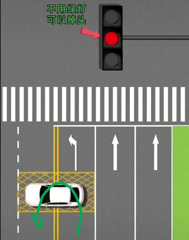 掉头红灯绿灯都可以掉头么，学会这7种掉头绿灯4种