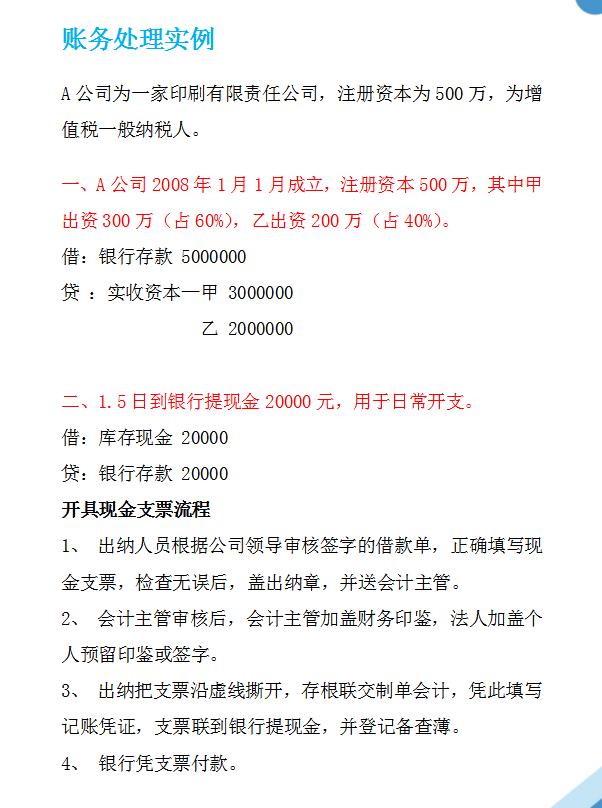 会计的账务处理程序有哪几种，老会计整理的企业账务处理流程