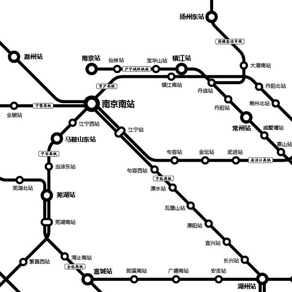 高铁地图高清版，高铁运行线路高清（此前地图已显示“京台高铁”线路图）