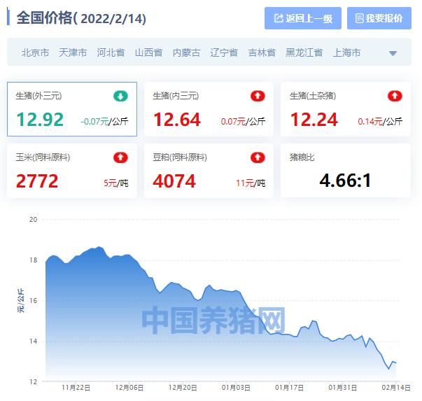 全国生猪价格涨跌表，今日生猪价格全国猪价涨跌图（全国各地生猪价格信息）