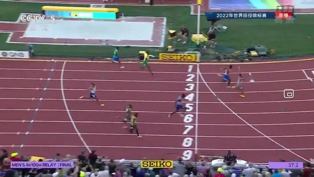 男子4x100米接力，4x100米接力加拿大队最后一棒