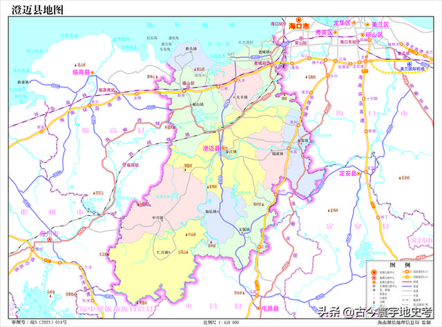 海南地图高清版大图，海南省十八个市县的地图（《中国各省份高清版大图》组图）