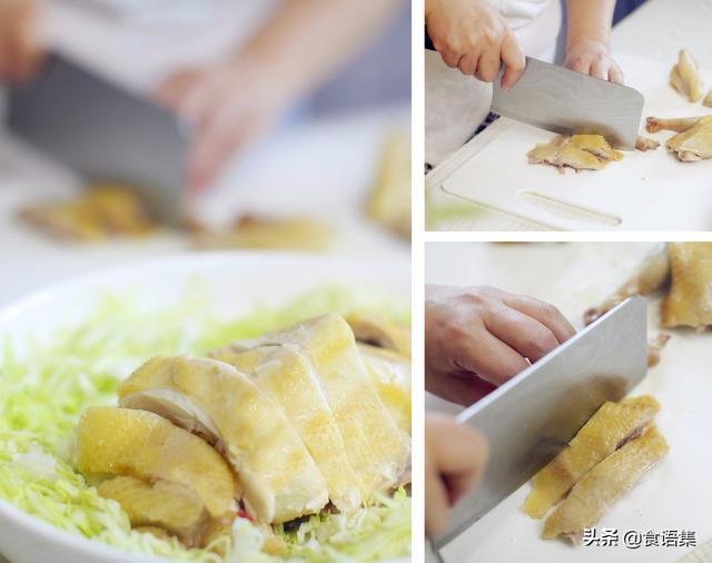 广东香菇蒸滑鸡做法，清蒸葱油清远鸡