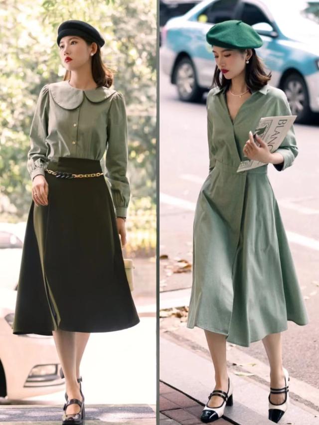 黑茶灰减龄显白高级质感，秋天别总穿黑灰棕