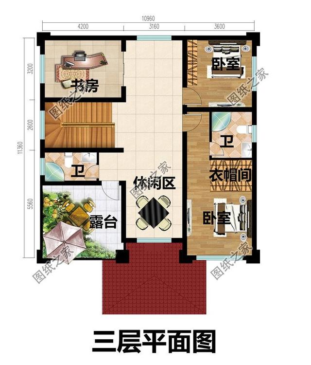 3层小别墅设计，农村三层小别墅设计图带露台（4套小开间三层别墅）