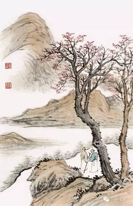 二十种山水画技法，图文示范山水画设色技法