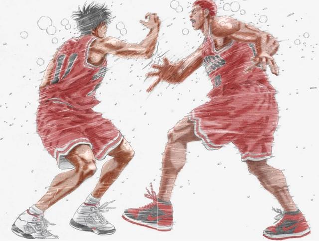 灌篮高手湘北五虎高清壁纸横照，影版灌篮高手定档