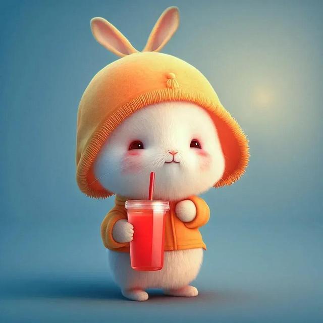 兔子头像图片萌萌哒，可爱呆萌的小兔兔头像（兔兔头像壁纸，太治愈啦）