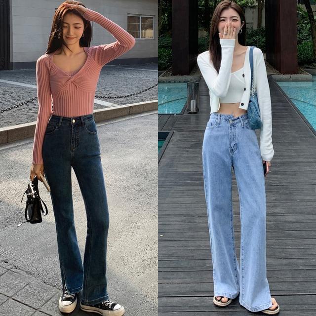 牛仔裤阔腿裤适合什么人穿，怪不得都不穿阔腿裤