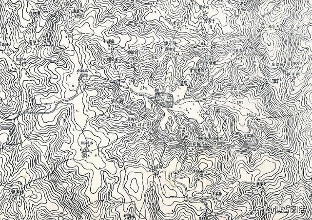 临汾地区地图全图，临汾市各县地理分布（山西临汾及周边二十县1938年高清地图）