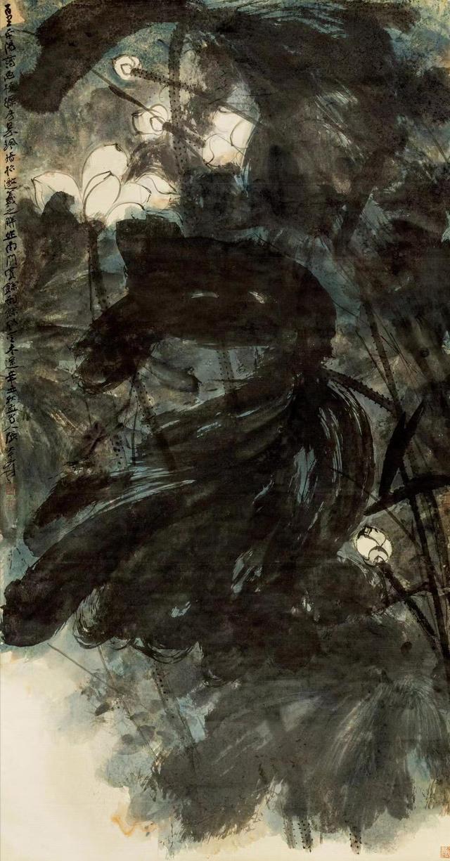 禅意写意荷花200幅，大千居士荷花图赏析