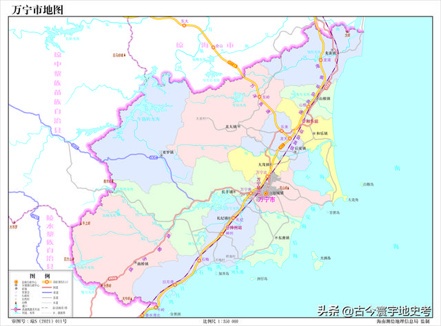 海南地图高清版大图，海南省十八个市县的地图（《中国各省份高清版大图》组图）