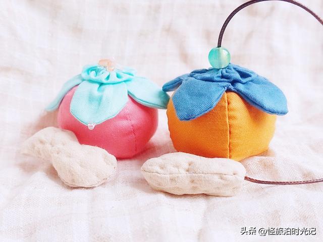 柿子可以做什么手工饰品，会有好事发生的布艺手工
